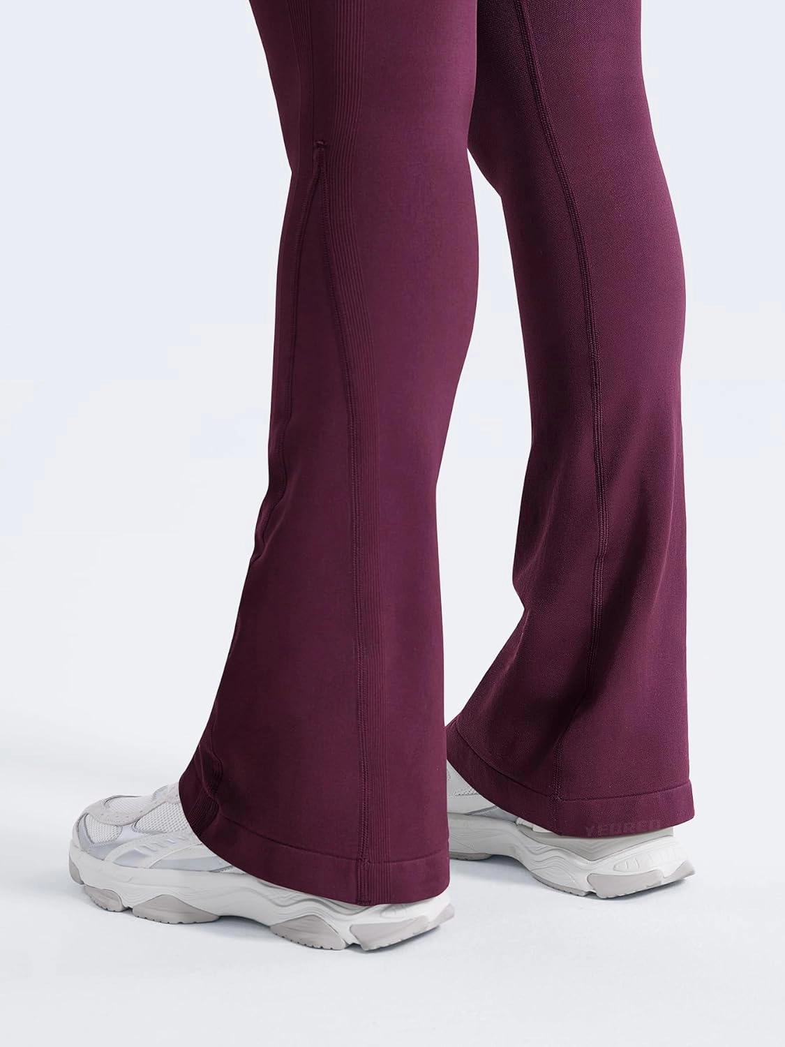 YEOREO Mini Flare Leggings Womens Workout Butt Lifting Legging Hidden Scrunch Seamless Impact Lilliean Yoga Pants