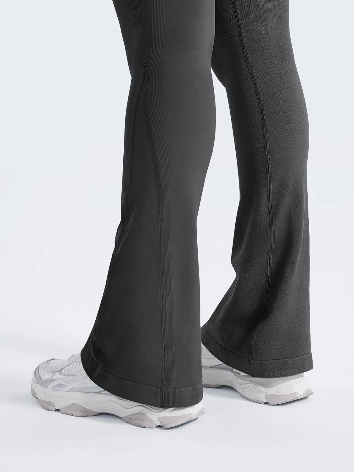 YEOREO Mini Flare Leggings Womens Workout Butt Lifting Legging Hidden Scrunch Seamless Impact Lilliean Yoga Pants