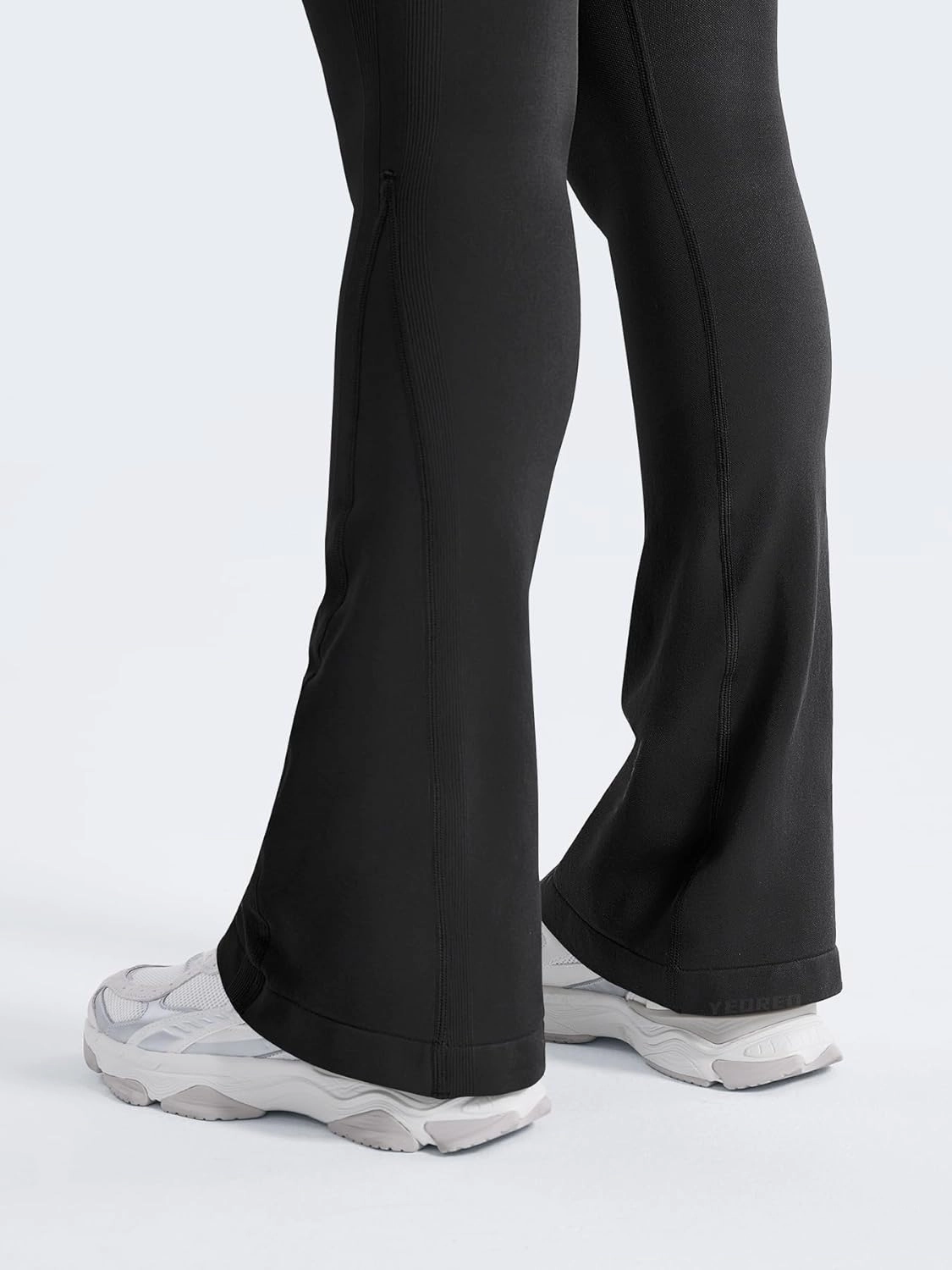 YEOREO Mini Flare Leggings Womens Workout Butt Lifting Legging Hidden Scrunch Seamless Impact Lilliean Yoga Pants