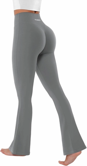 YEOREO Mini Flared Leggings for Women 30" Bessli High Waist No Front Seam Flare Yoga Pants Hidden Scrunch Workout Leggings