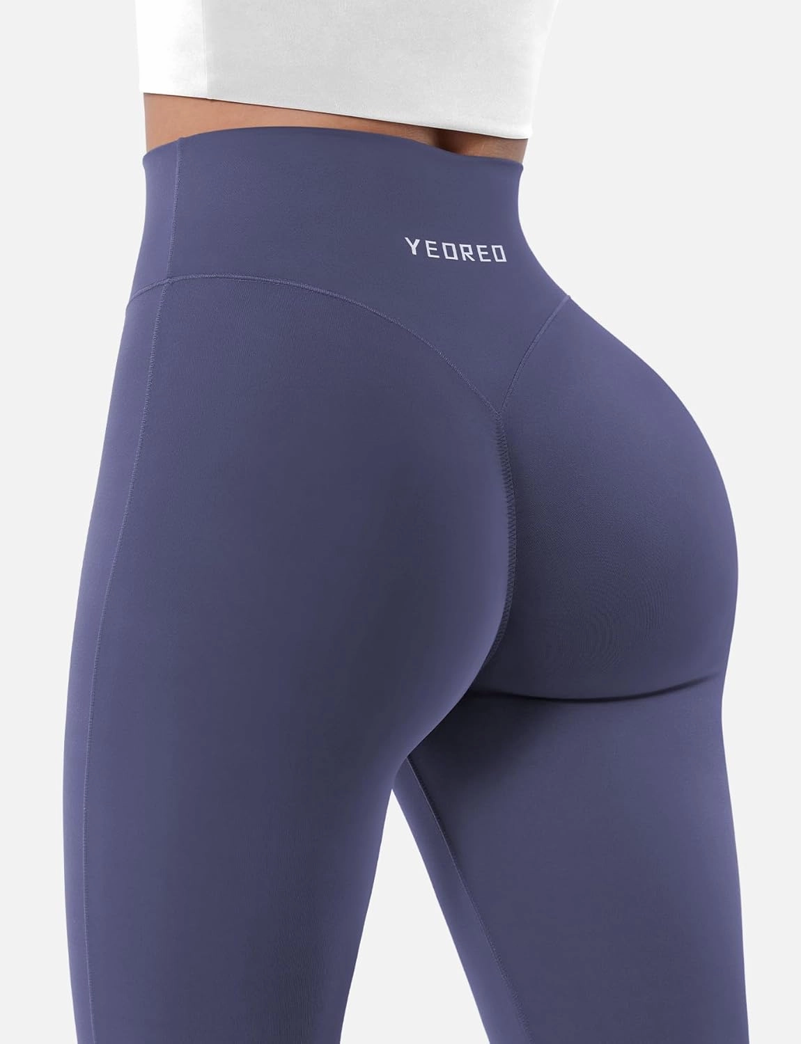 YEOREO Mini Flared Leggings for Women 30" Bessli High Waist No Front Seam Flare Yoga Pants Hidden Scrunch Workout Leggings