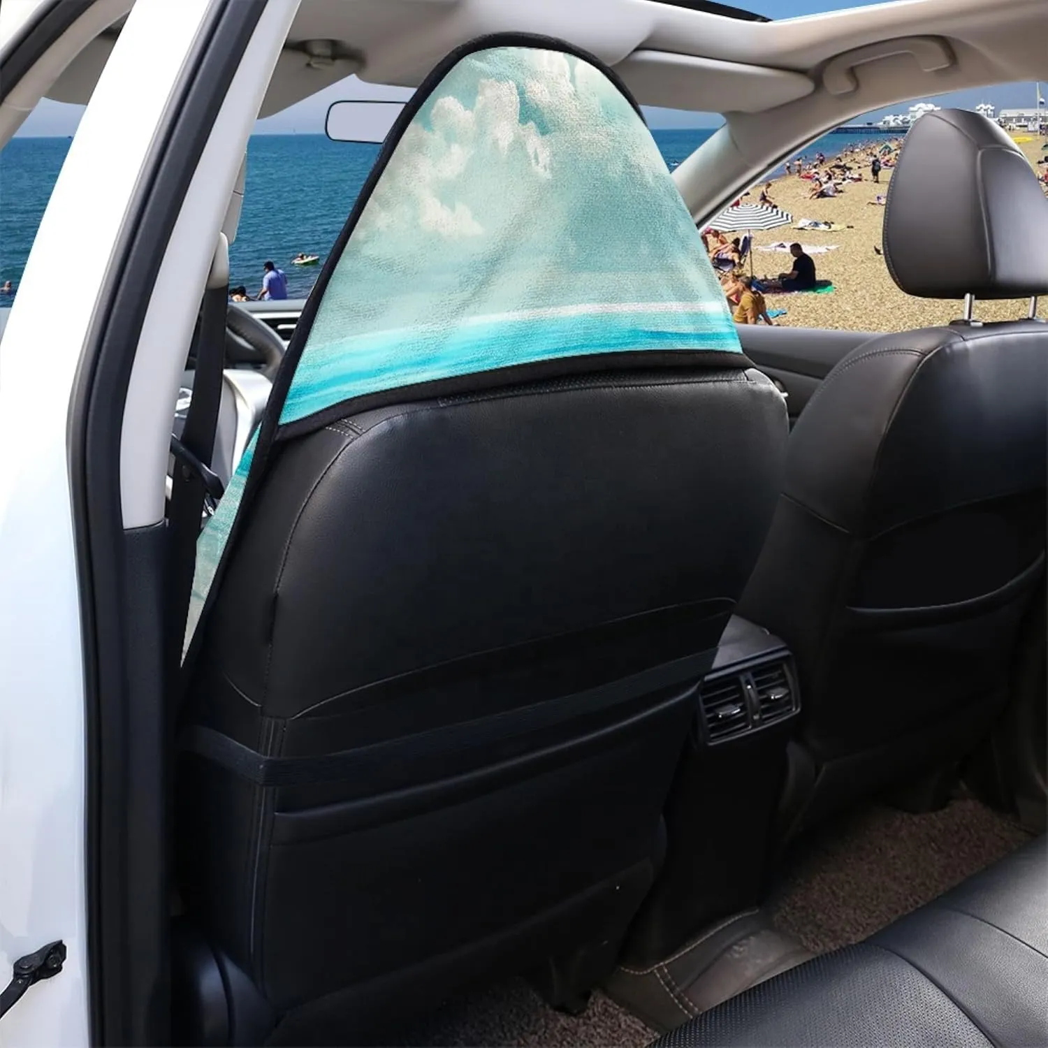 Yewattles Beach Starfish Waterproof Seat Protector for Car SUV Truck Sedan Van Non-Slip Scratching Proof Car Seat Cover Gym Yoga Beach Running Swimming Workout Outdoor Sports