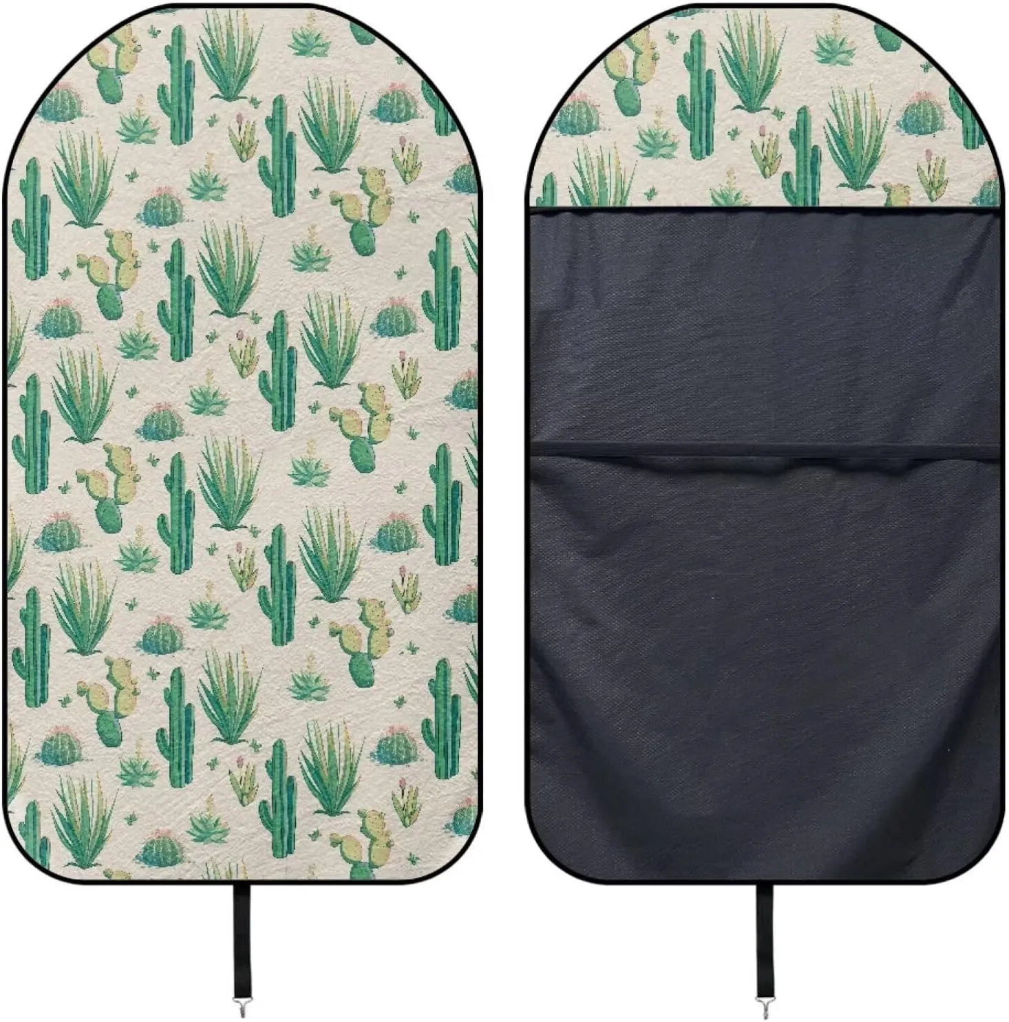 Yewattles Cactus Waterproof Sweat Towel Car Seat Cover for Gym Beach Outdoor Sports Non Slip Stain Resistant Interior Accessories Universal Fit Cars Vans SUVs