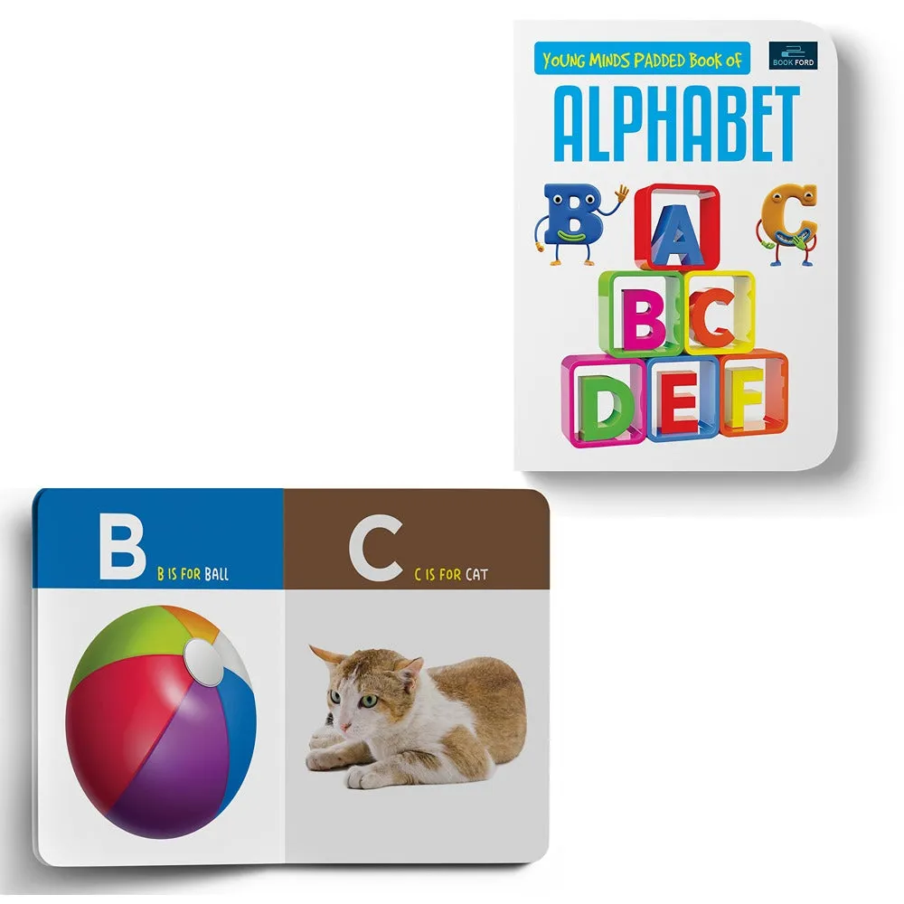 Young Minds padded book for kids - Set of 2 Books - Alphabet, Numbers