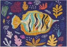 ZHONGJI Jigsaw Puzzle Colourful Cute Fish Educational Intellectual Decompressing Fun Game Artwork Fit Together Perfectly Adults Teens Kids 500PCS