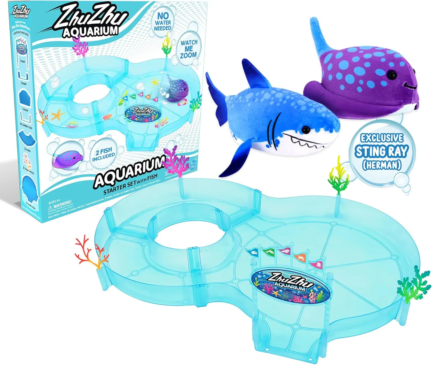 zhuzhu Aquarium Starter Set with 2 Fish